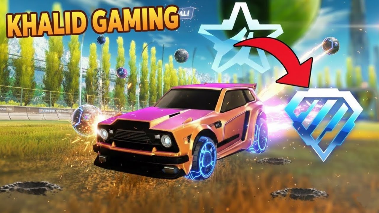 Playing Rocket league Road To Diamond