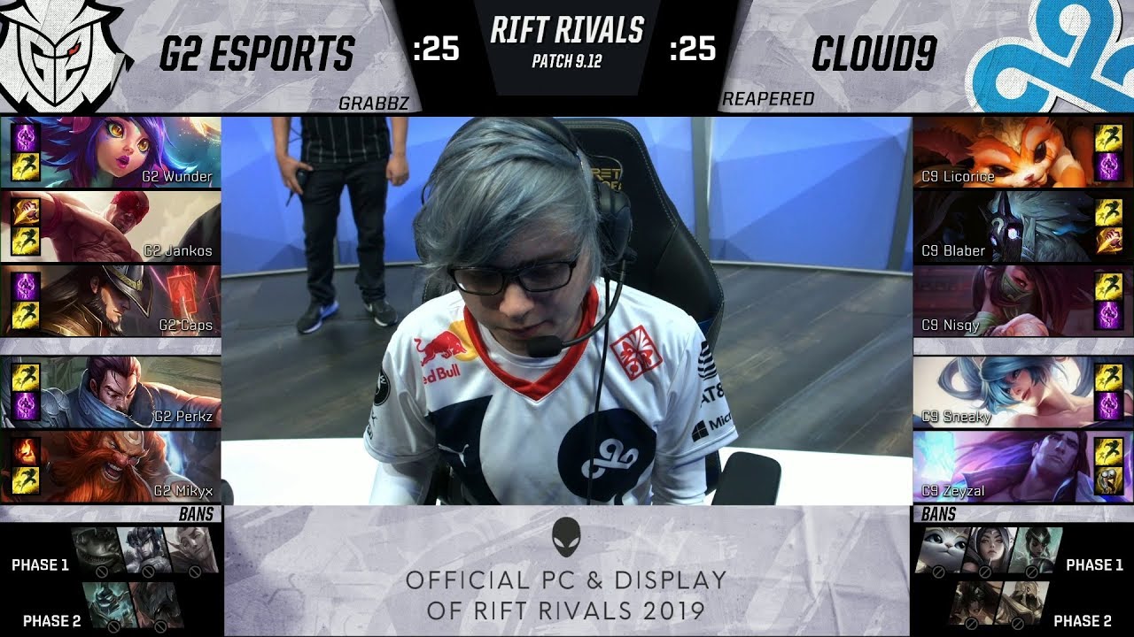 G2 vs C9 - 2019 Rift Rivals - G2 Esports vs Cloud 9