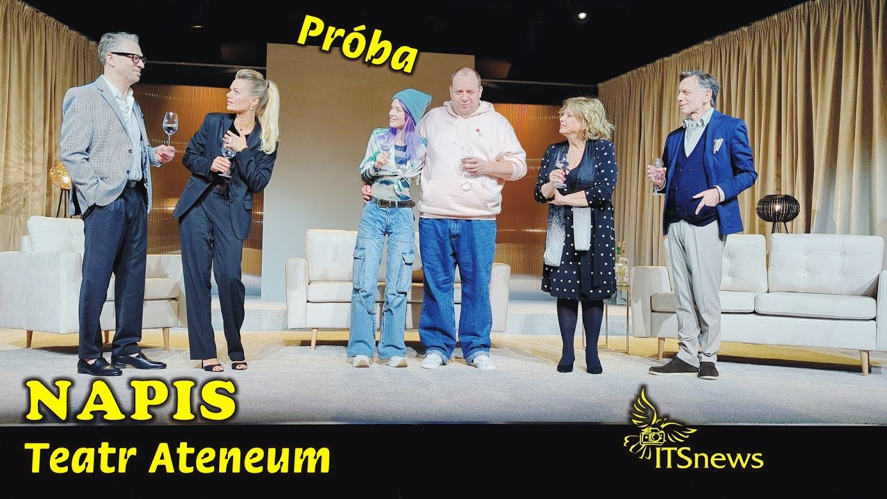 Teatr Ateneum. Scena 20. Napis - Pr&oacute;ba.