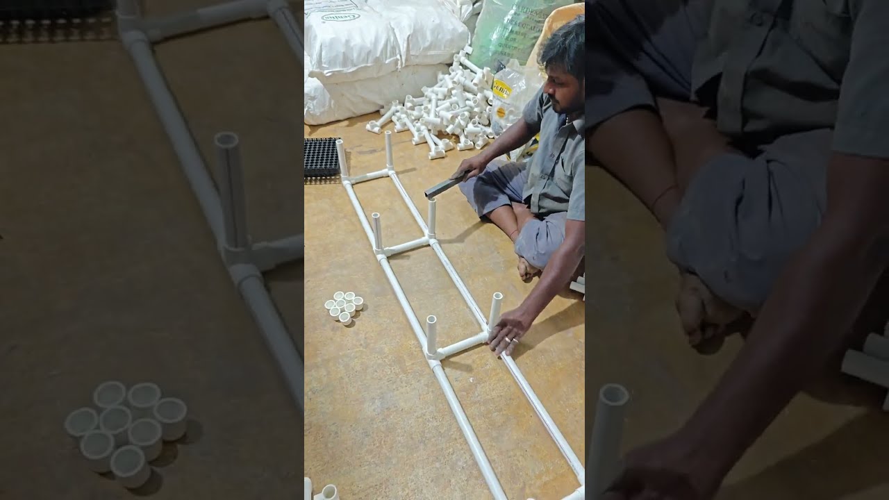How to make UPVC 5 ft single stand in terrace garden #gardening #terracegarden #stand #மாடிதோட்டம் 