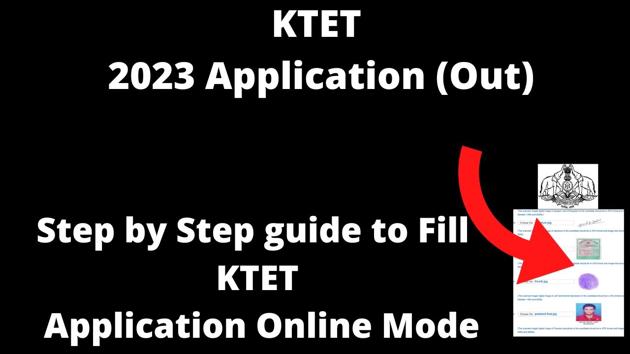 KTET 2023 Kerala TET Application Form (Out)- How to Fill Application Form Online Mode