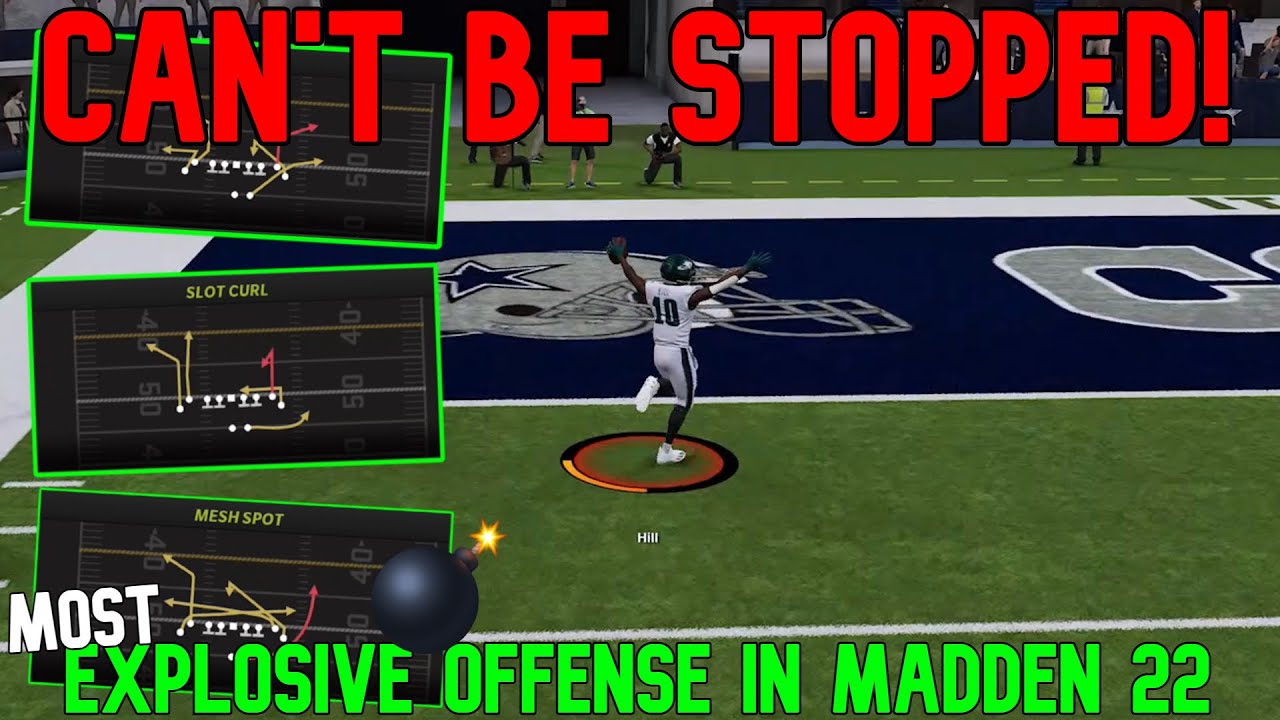 THE ONLY OFFENSE U NEED! Most Explosive Money Play Passing Scheme in Madden NFL 22! Tips & Tricks