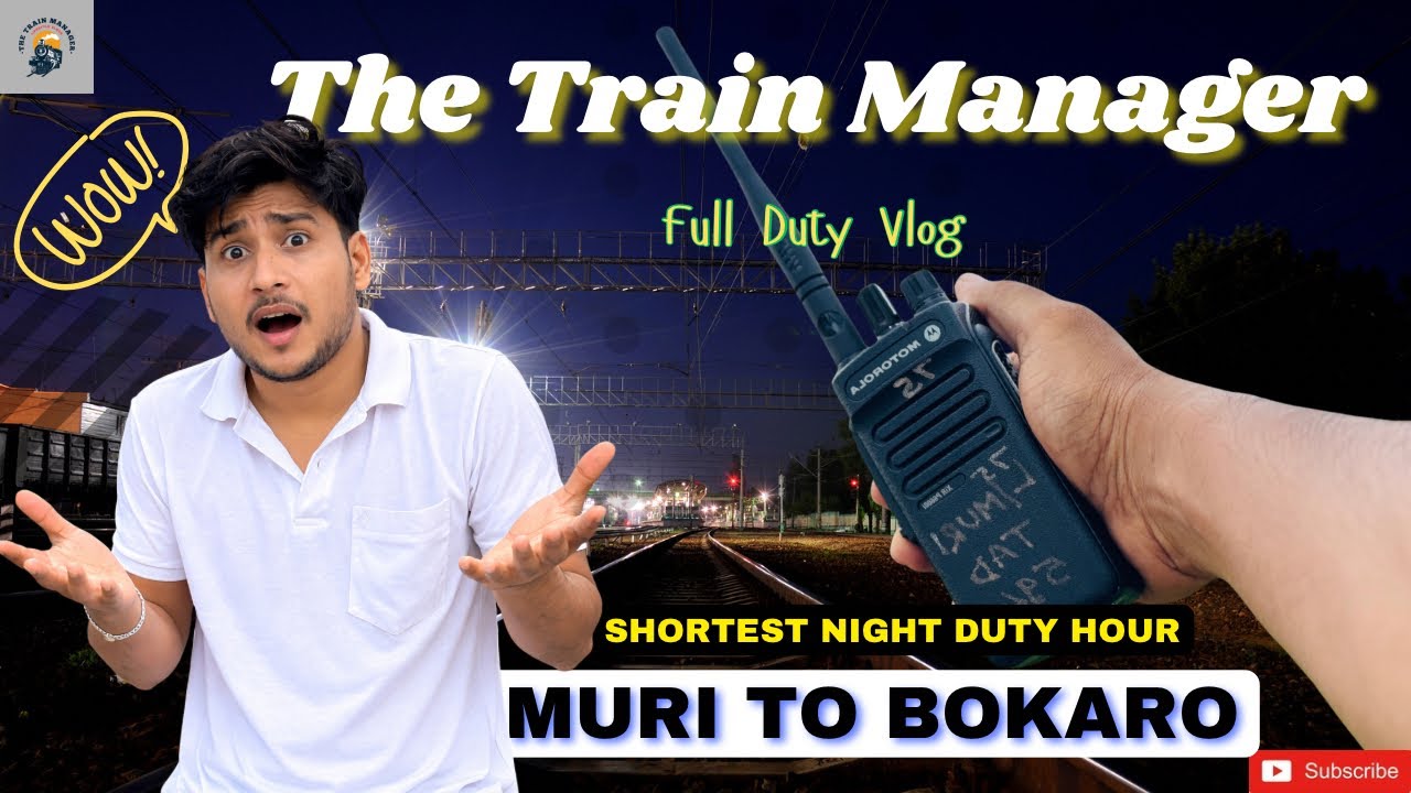 🔹FULL NIGHT DUTY VLOG🔹THE TRAIN MANAGER🔺Watch full vlog🔻