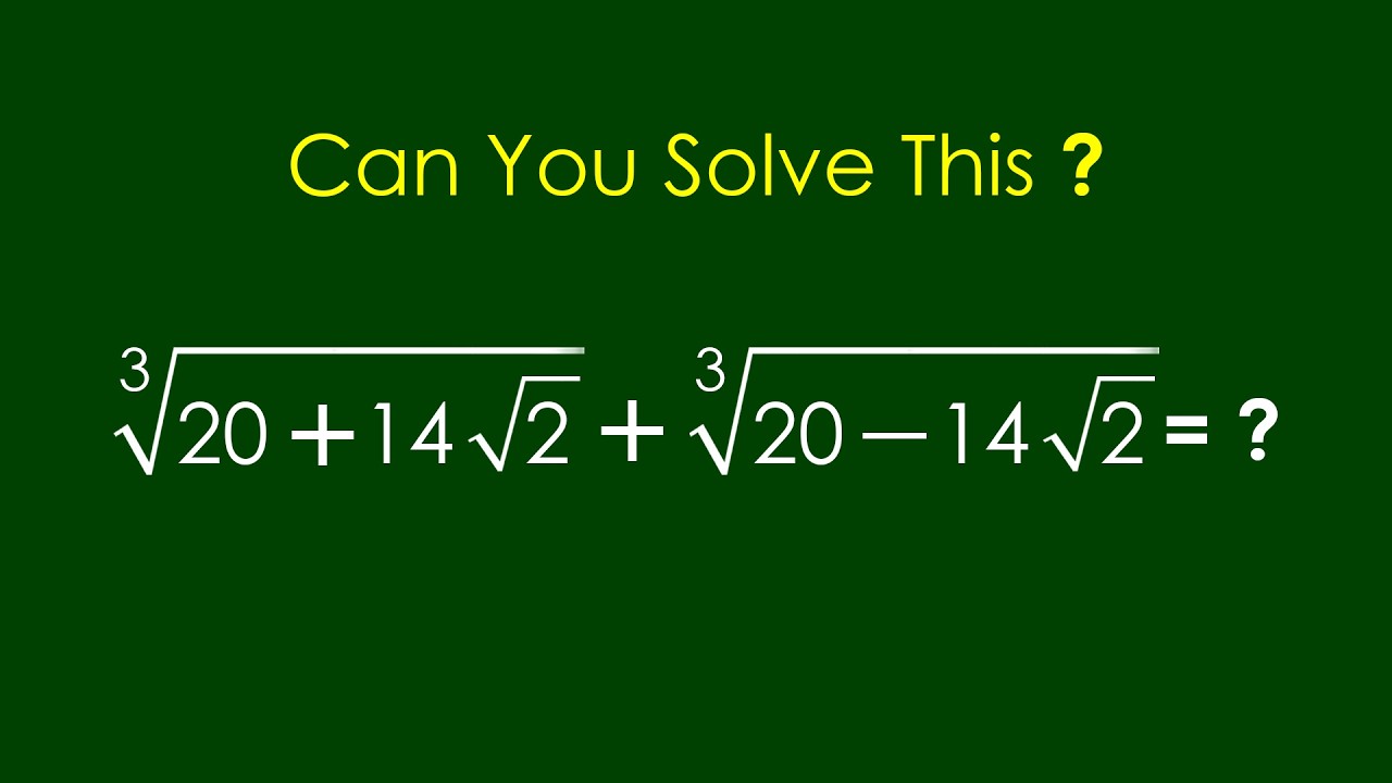 A Nice Algebra Problem | Math Olympiad