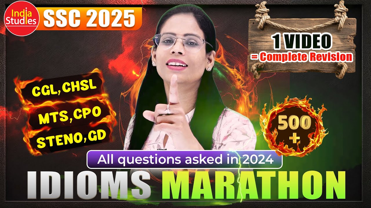 Idioms & Phrases Marathon 2025  ||  With Soni Ma'am