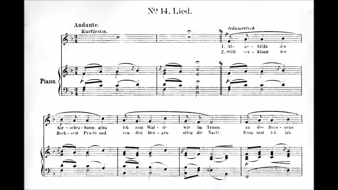 Als geblüht der Kirschenbaum - Der Vogelhändler (The Bird Seller) from Carl Zeller - karaoke