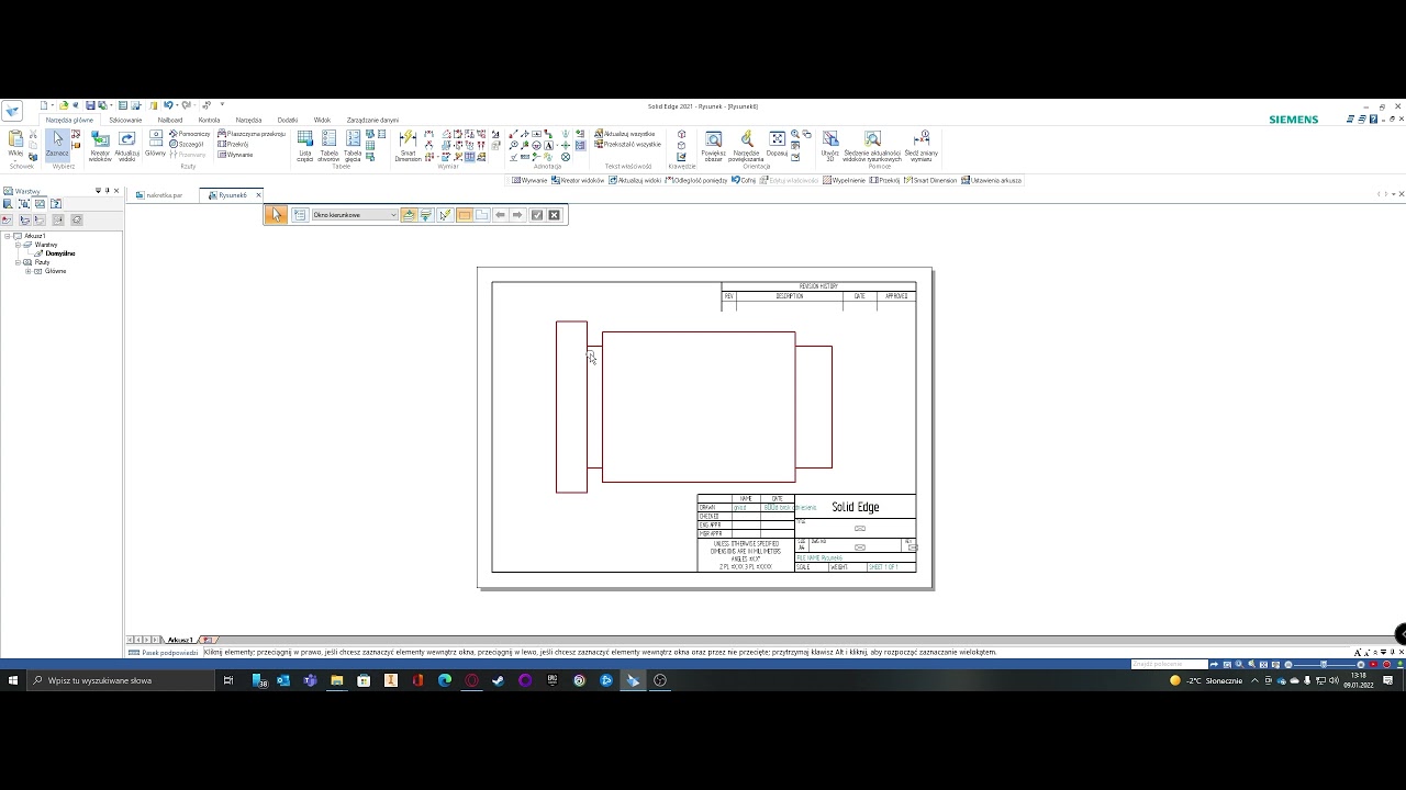 Egzamin zawodowy M44 - czerwiec 2020 - 01-SG - CAD - Solid Edge