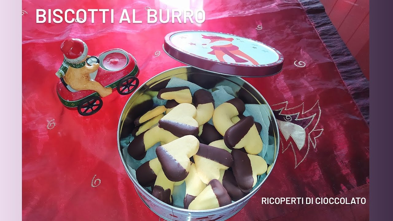 BISCOTTI AL BURRO ricoperti di cioccolato