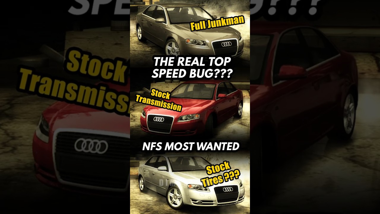 THE REAL TOP SPEED BUG??? Audi A4 3.2 FSI quattro - NFS Most Wanted #shorts #nfsmostwanted #nfs