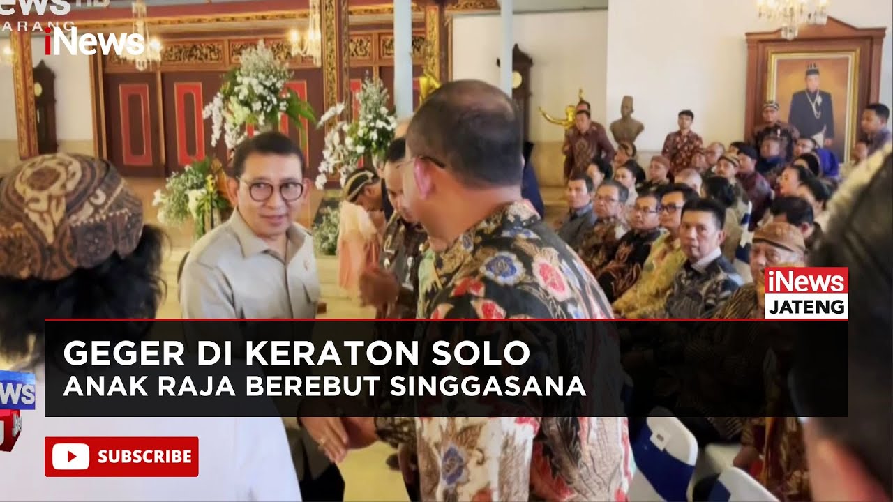Ricuh Penyerahan SK Keraton Solo, Mic Fadli Zon Sampai Direbut
