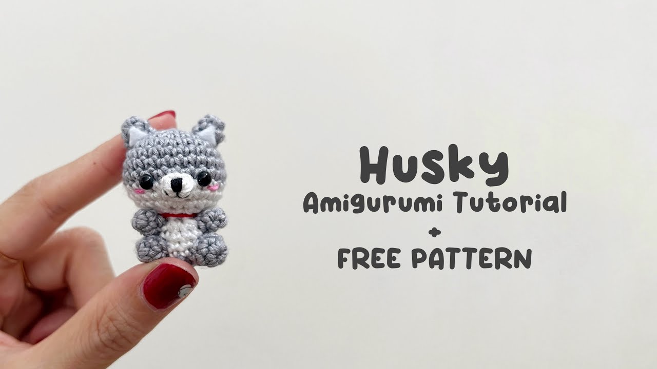 Husky Dog Amigurumi Crochet Tutorial | Step by Step | FREE PATTERN