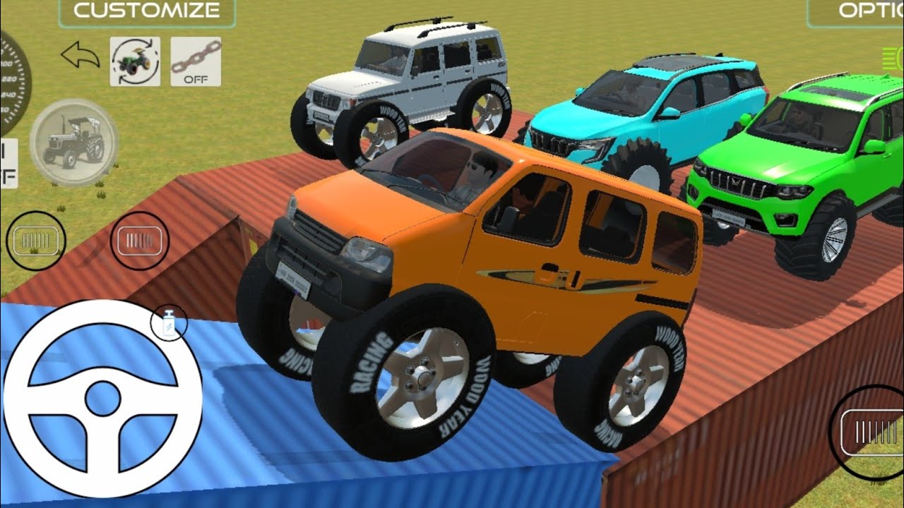 Drive Dumper and Unloading Stone From Dumper Truck in Game#fortuner #4x4#scorpio #thar #gameplaypt28