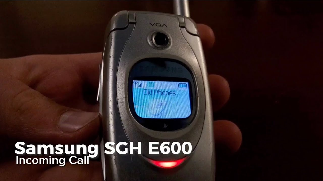 Samsung SGH E600 - Incoming Call