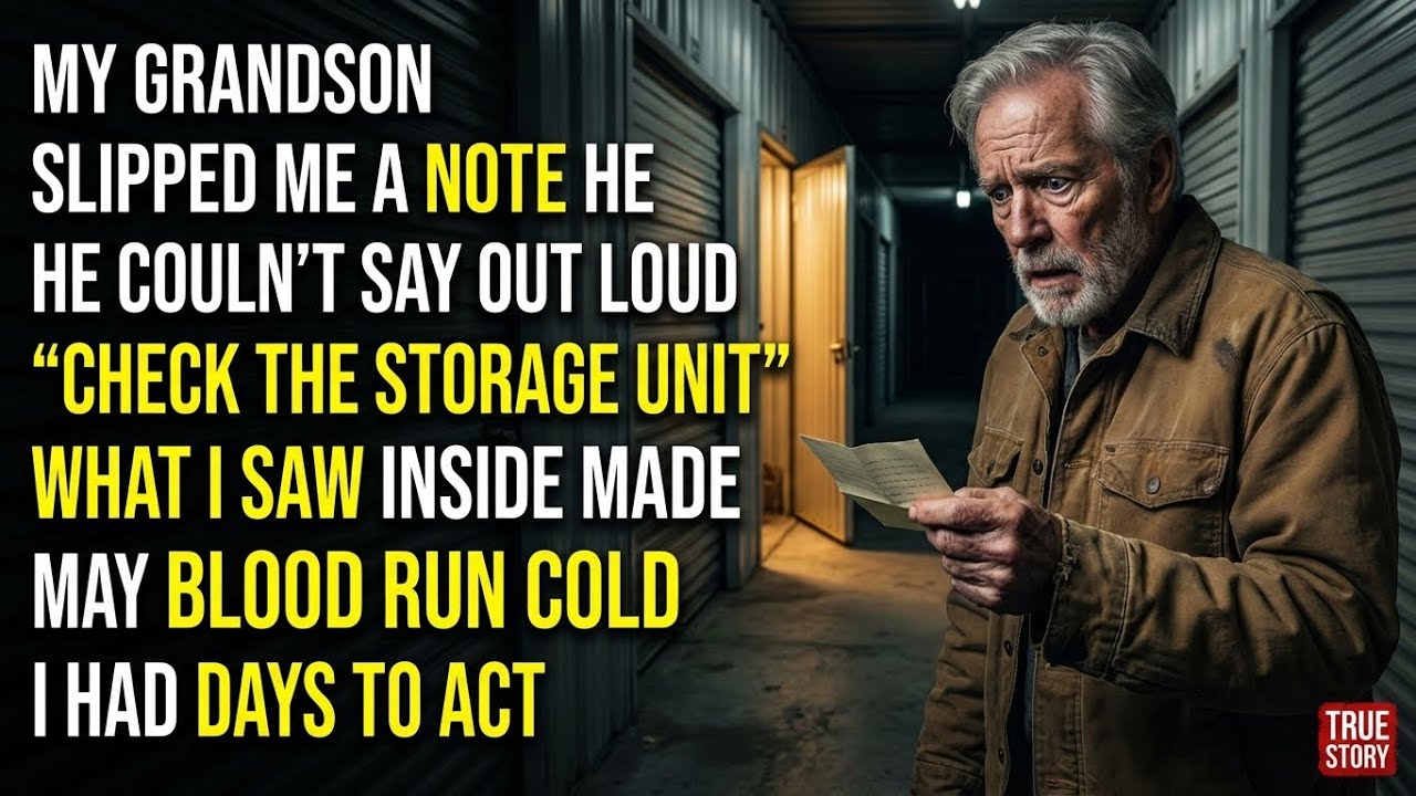 My Grandson Whispered “Check Storage Unit 247” — I Wasn’t Ready for What I Found