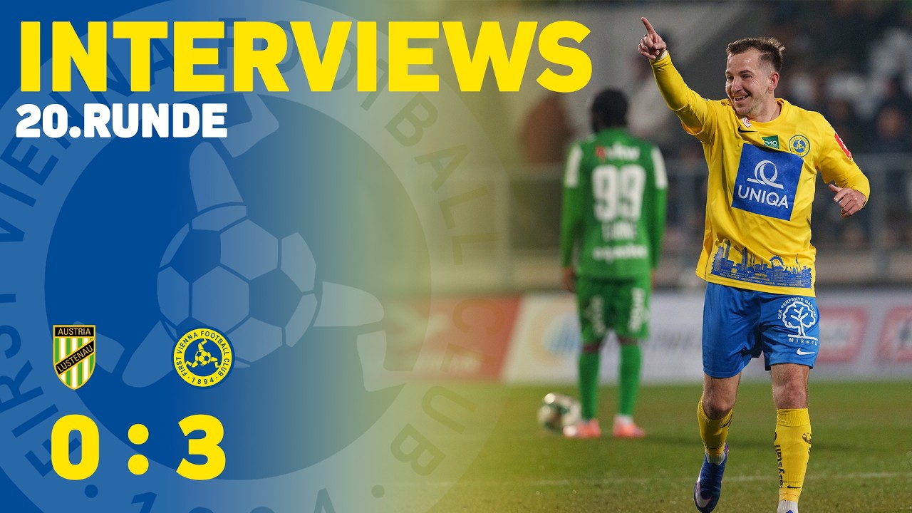 ADMIRAL 2. Liga I 20. Runde I Interviews | Austria Lustenau vs. First Vienna FC 1894