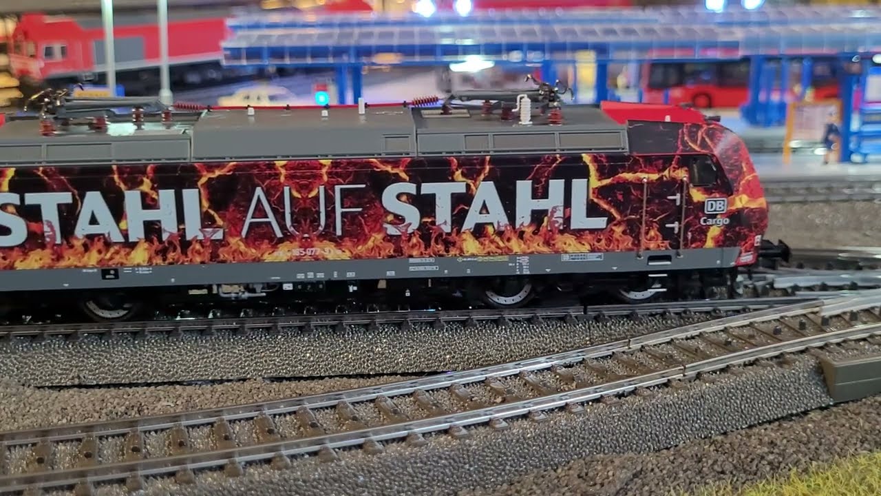 Neuheiten Vorstellung Roco Artikel 78333 BR 185 077 DB Cargo Stahl auf Stahl AC-Sound
