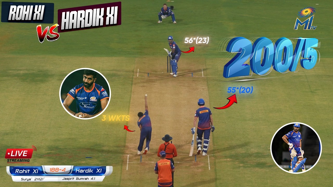 IPL 2026 : Mumbai Indians Practice Match Video 2026|MI Intra Squad Match after Bumrah Joined MI Camp