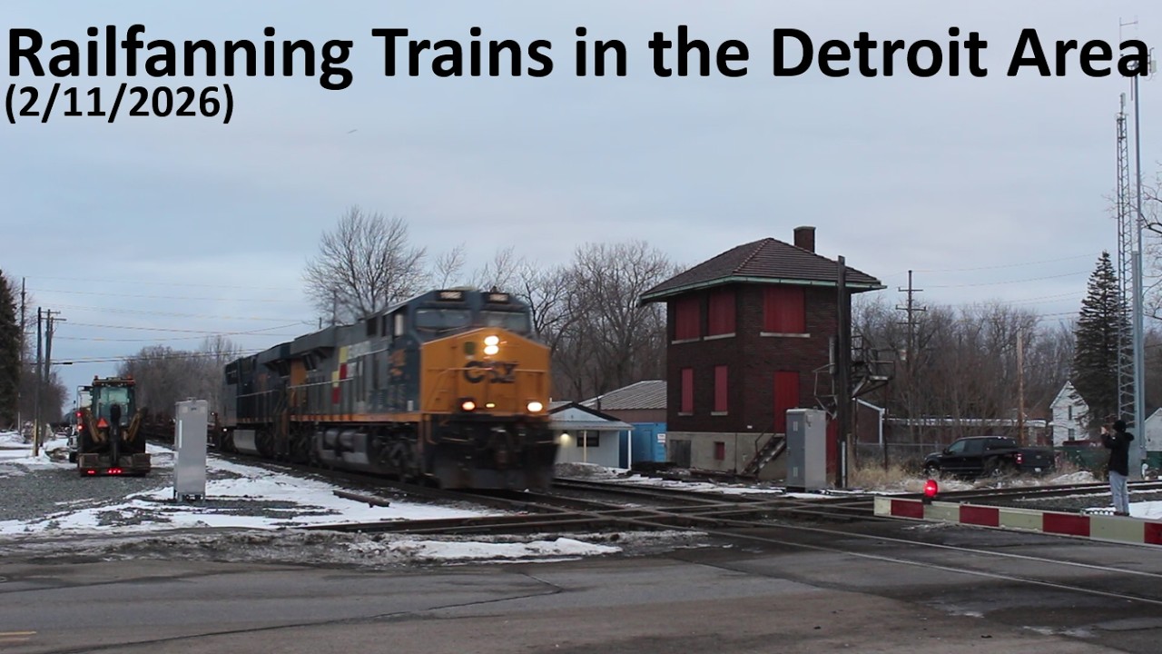 Railfanning Trains in the Detroit Area (2/11/2026)