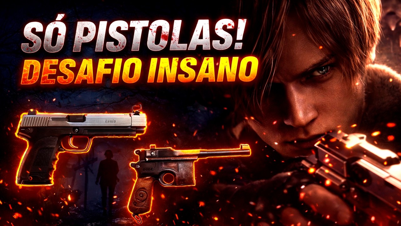EU VOU ME ARREPENDER DISSO -- SÓ PISTOLA | RE4 Remake PARTE 2