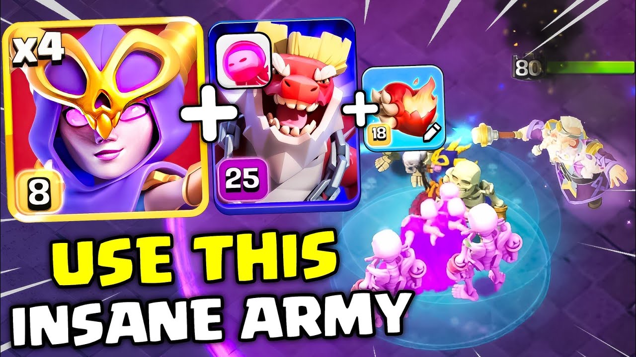 Super Witch + Dragon Duke Meta is INSANE in TH18 Legend Rank Battles!🔥