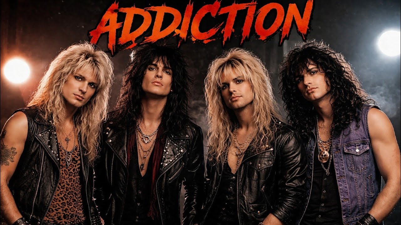 ADDICTION - MiDNIGHT RIOT ( 80' Hard Rock ,  Glam rock ) 