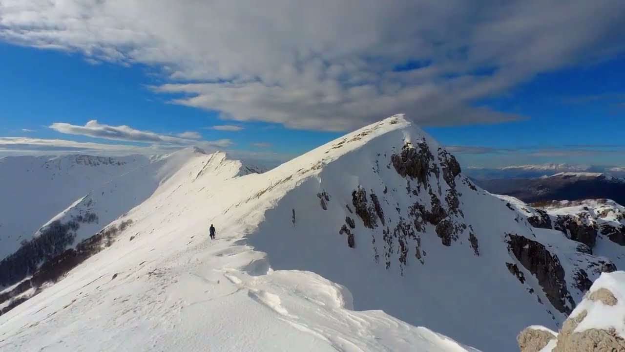Pizzo Deta - Monti Ernici - invernale da Prato di Campoli