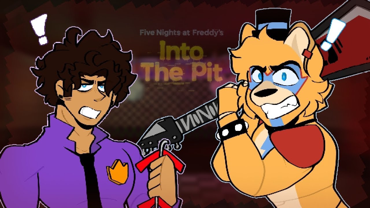 Michael Afton And Glamrock Freddy Fight Back Against Into The Pit FNAF!