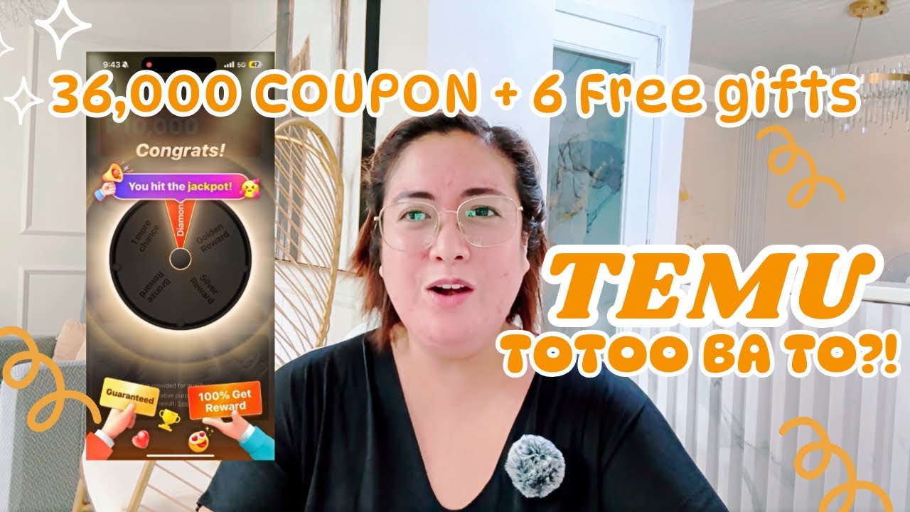 BINIGYAN AKO NG TEMU NG 36,000 COUPON BUNDLE AT 6 FREE ITEMS!!