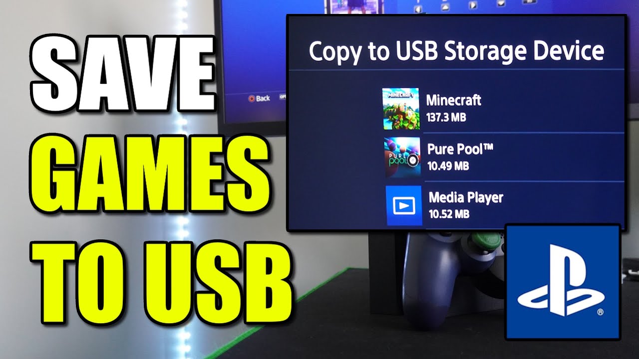 How to Copy Game Saves to USB Drive on PS4 & Also Backup Games (Best Method)