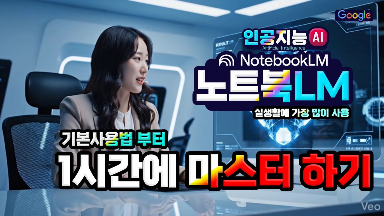 구글 인공지능 가장 놀라운 기능 노트북 LM 한시간에 모든기능 익히기 (How to use Google Notebook LM)