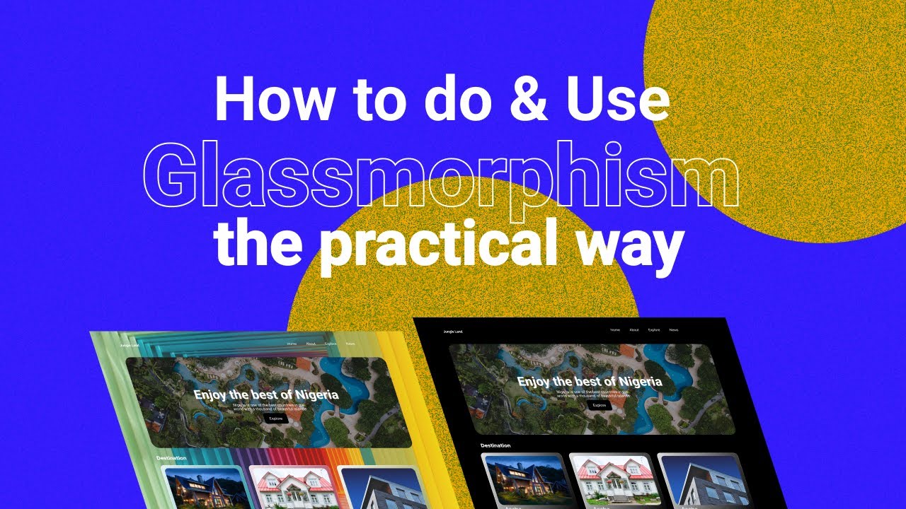 How to do Glassmorphism and Use it when you Design