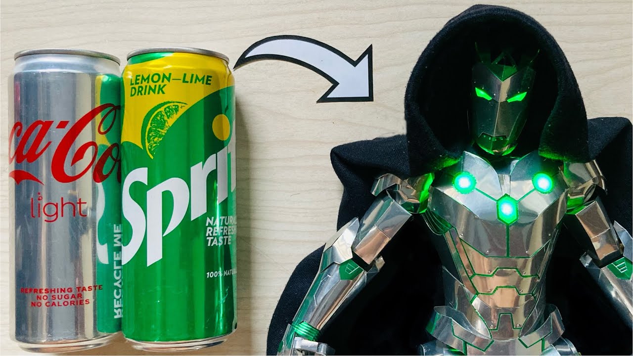 Homemade Infamous Iron Man Using Soda Cans | Save Those Cans♻️💚