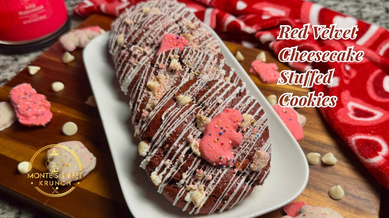 Red Velvet Cheesecake Stuffed Cookies Recipe