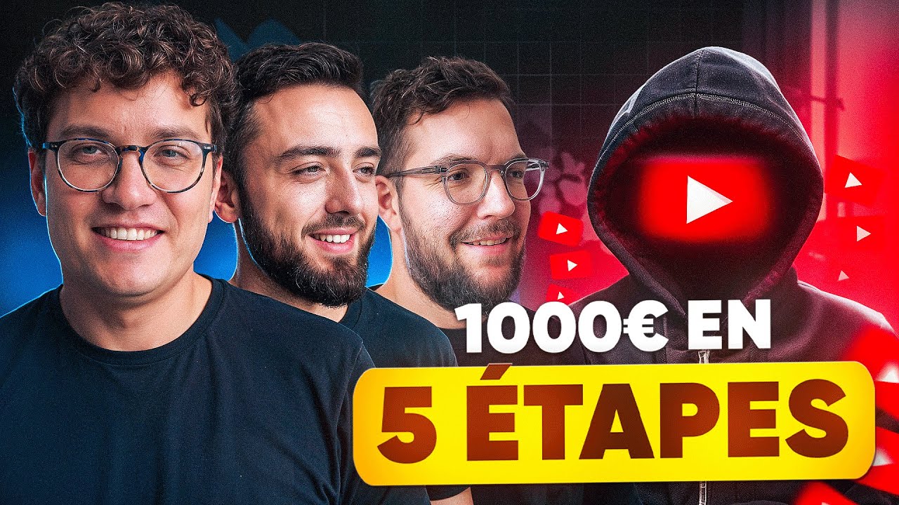 GAGNER 1000€/MOIS SUR YOUTUBE : 3 Stratégies Détaillées