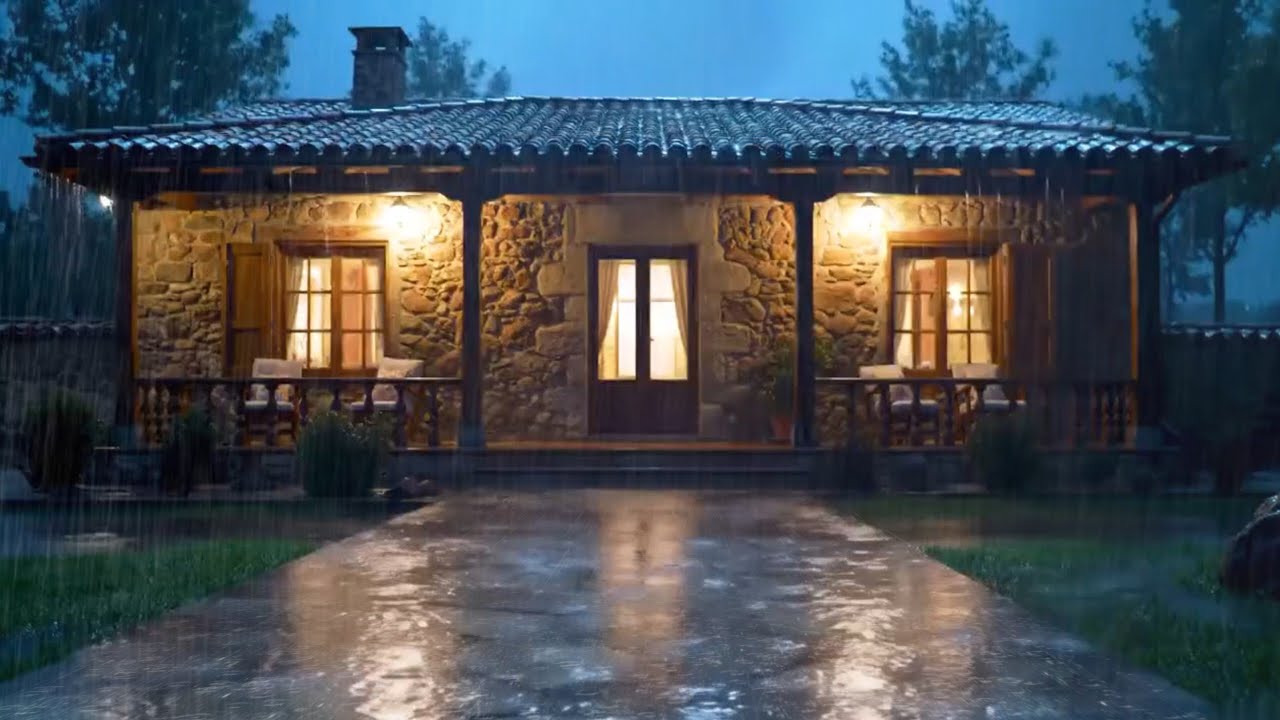 Gentle Rainfall After Midnight | Smooth Natural Rain Sounds for Sleeping and Late Night Relaxation