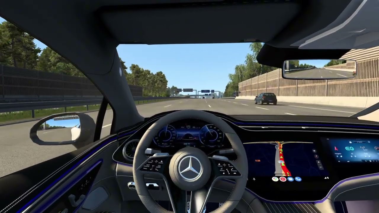 Euro Truck Simulator 2 - Mercedes-Benz EQS 580 4MATIC 2022 | FAST DRIVING