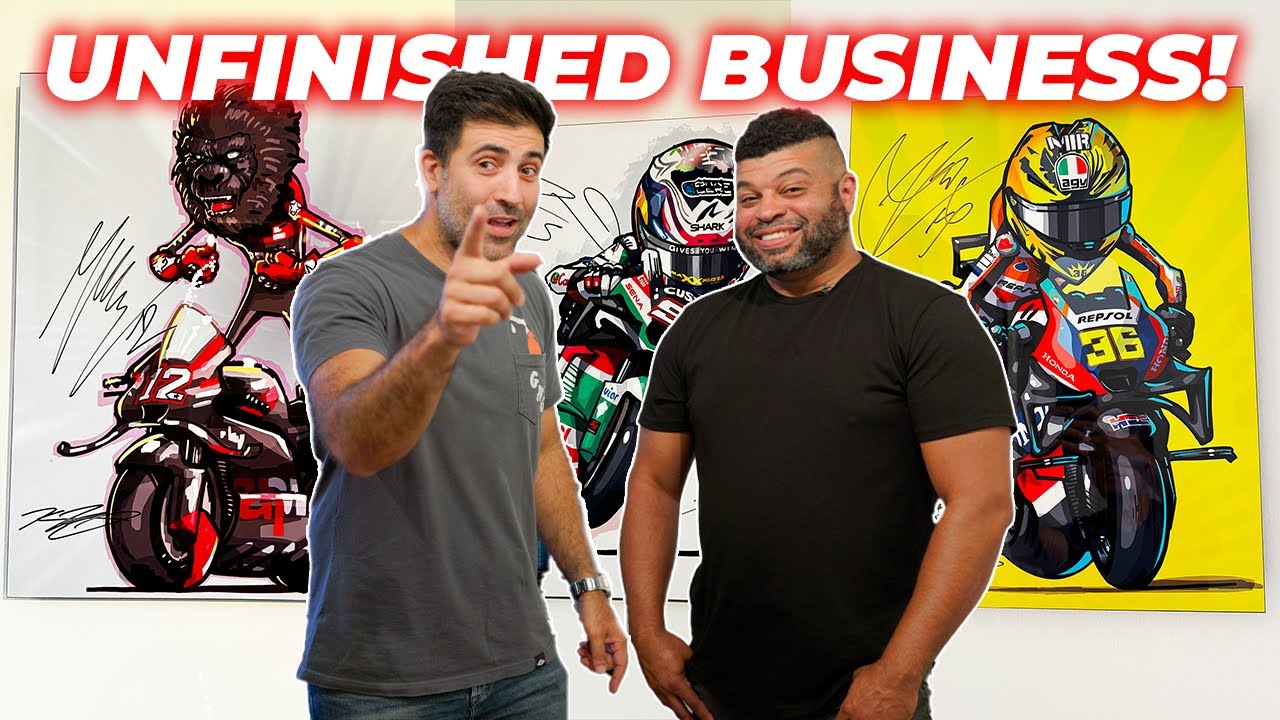 Inside Motomillion: Kevin Paige Signs MotoGP Art + Latest Build Bike Updates