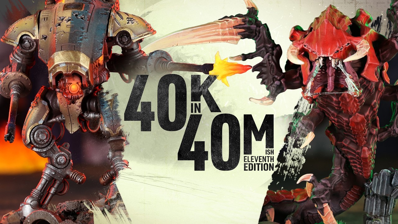 Chaos Knights vs Tyranid threat! Warhammer 40k in 40 minutes-ish 11th Edition