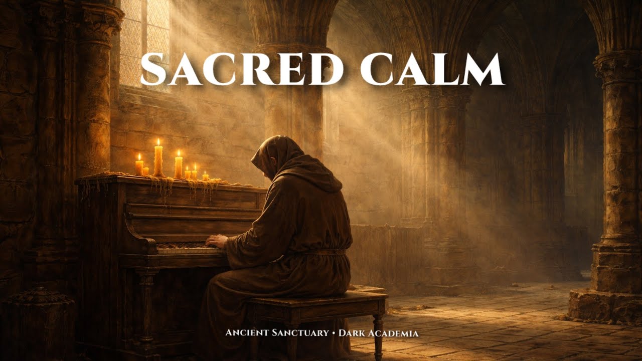Dark Academia Sacred Calm | 1 Hour Peaceful Piano Ambience