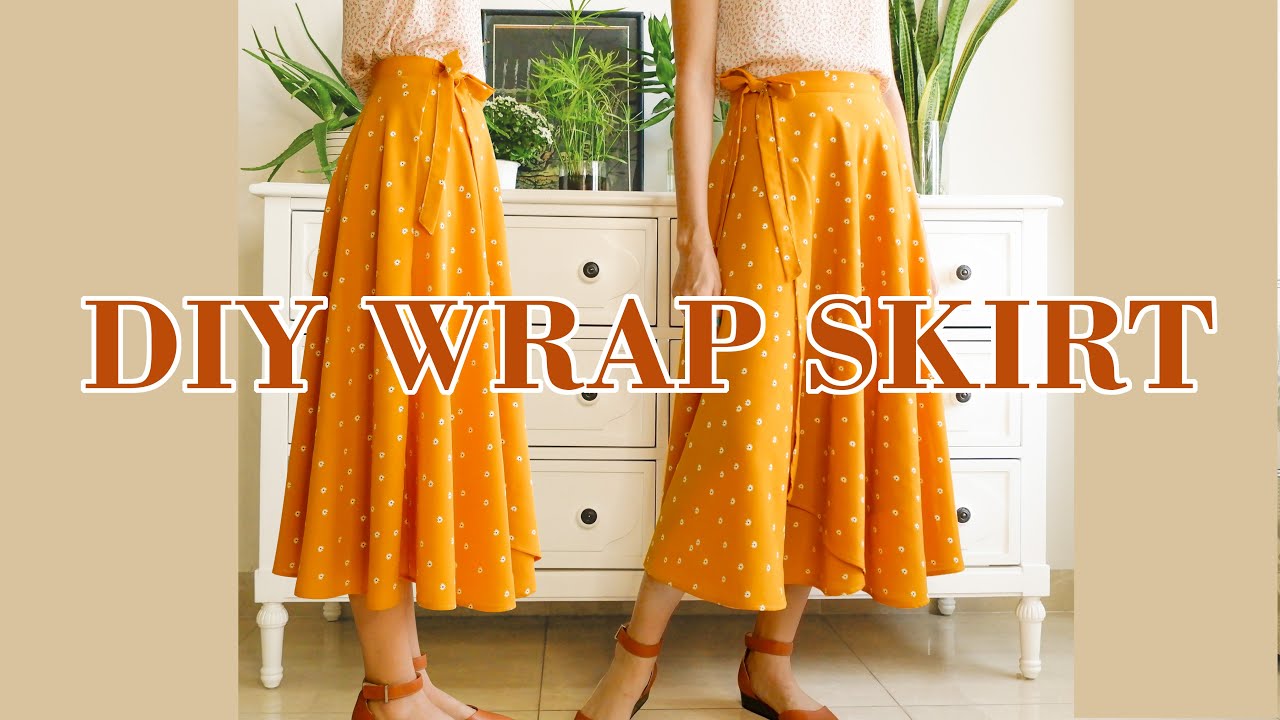 DIY Wrap Skirt From Scratch | Pattern Making And Sewing Tutorial