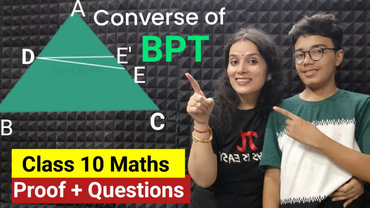 Converse of BPT | Converse Basic Proportionality Theorem Proof | Thales Theorem | Triangles Class 10