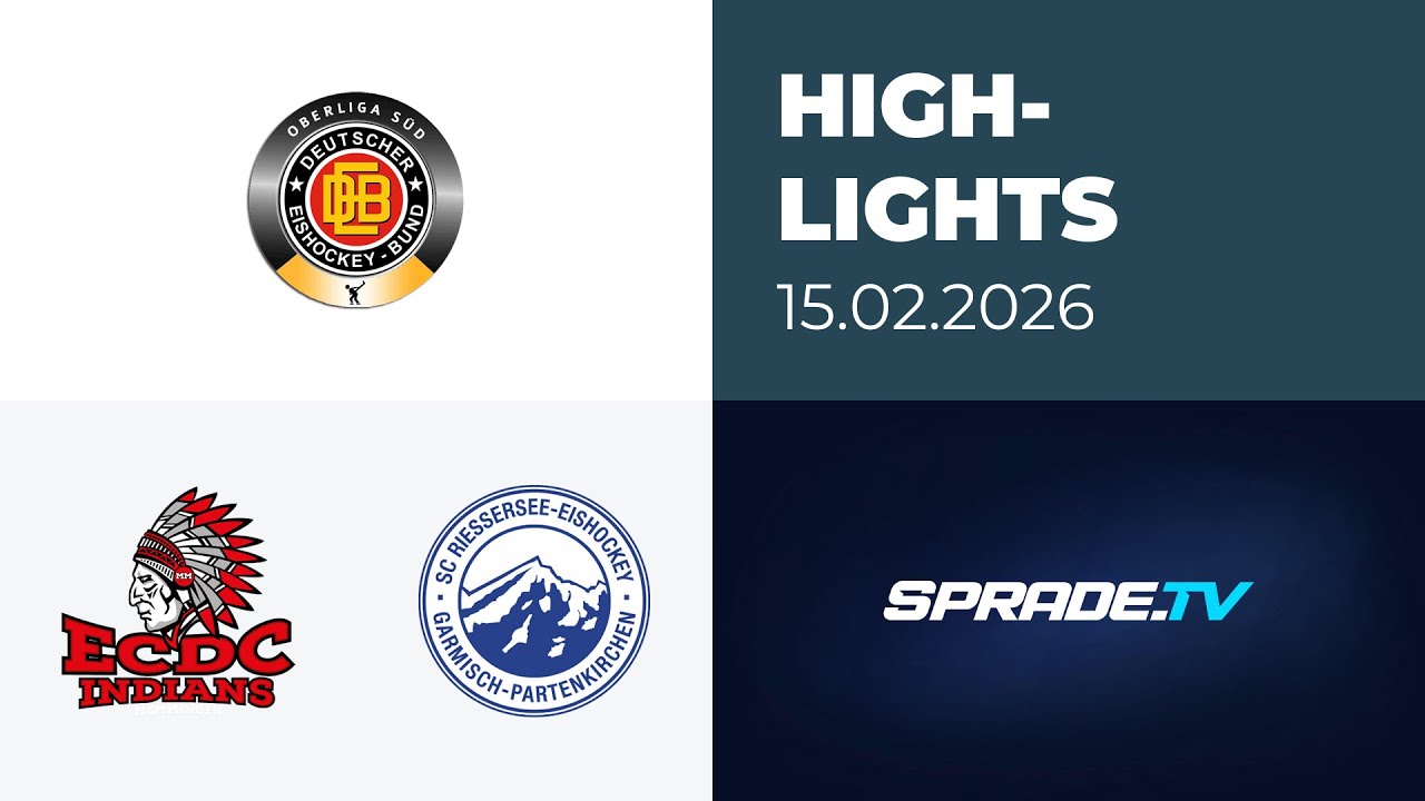 15.02.2026 - Highlights - ECDC Memmingen Indians vs. SC Riessersee