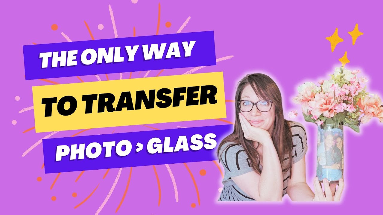 Photo transfer on glass vase: easy, cheap gift ideas for all occasions!