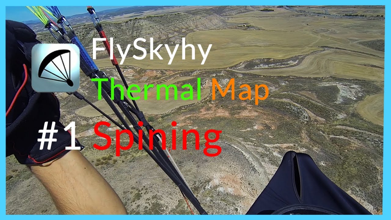 Flyskyhy App Tutorial : Thermal map demo. Demo del mapa de térmicas.