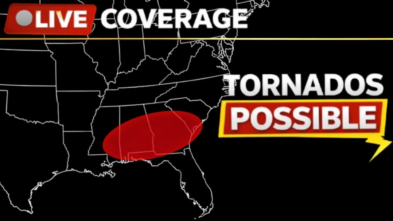The Tornado Threat in the South East U.S As It Happened Live on March 12th, 2026…