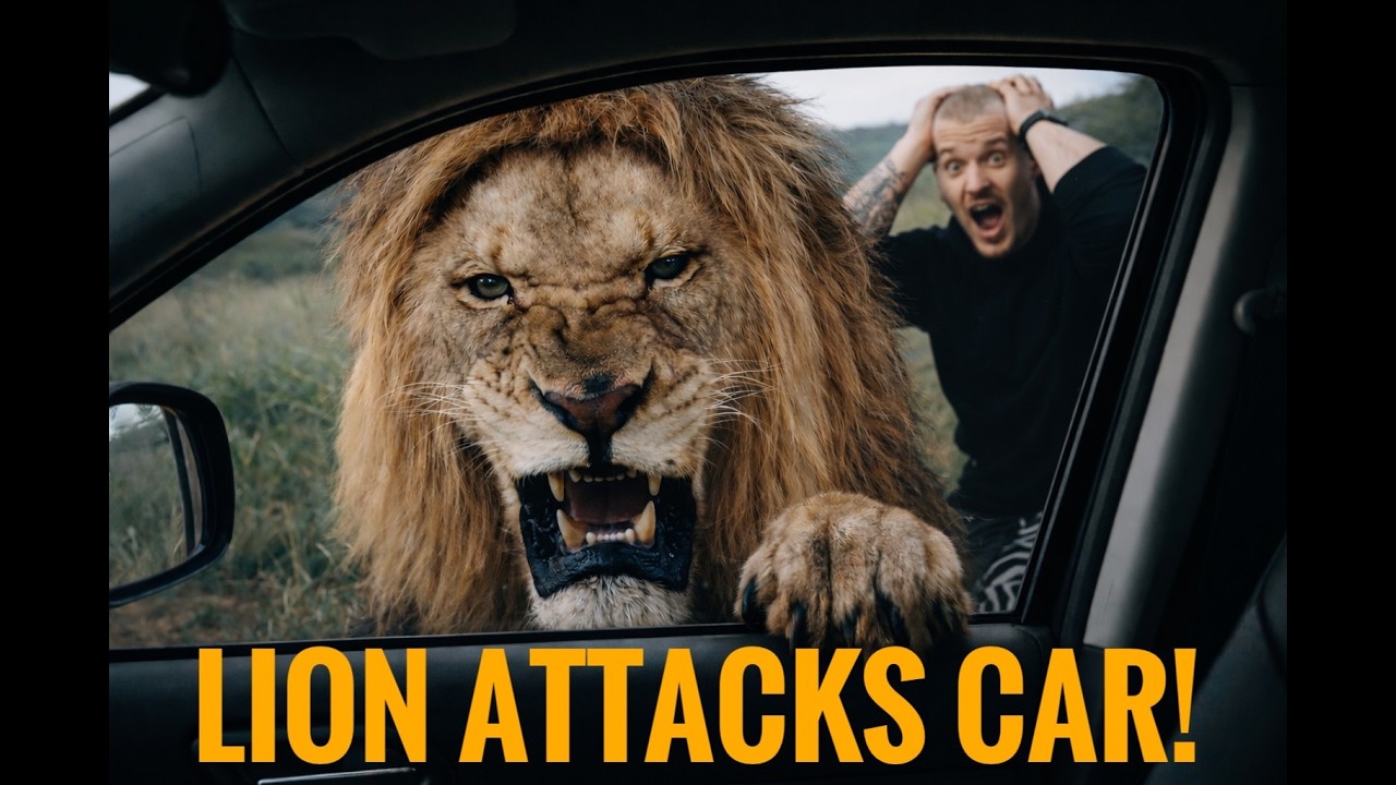 Нападение льва во время съемок познавательного видеоролика! - Дин Шнайдер