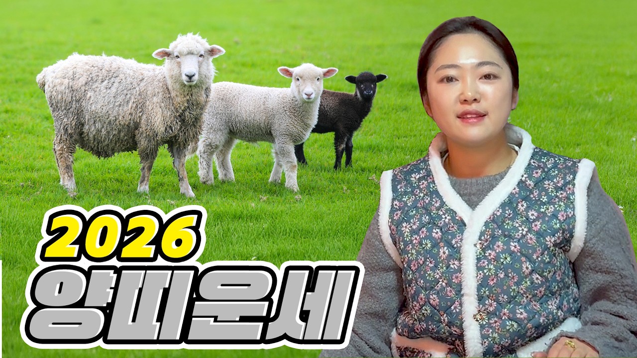 [수진보살 美운세] 2026년 띠별운세 여덟번째는 양띠🐑 조용히 삼재가 지나가길..🙏