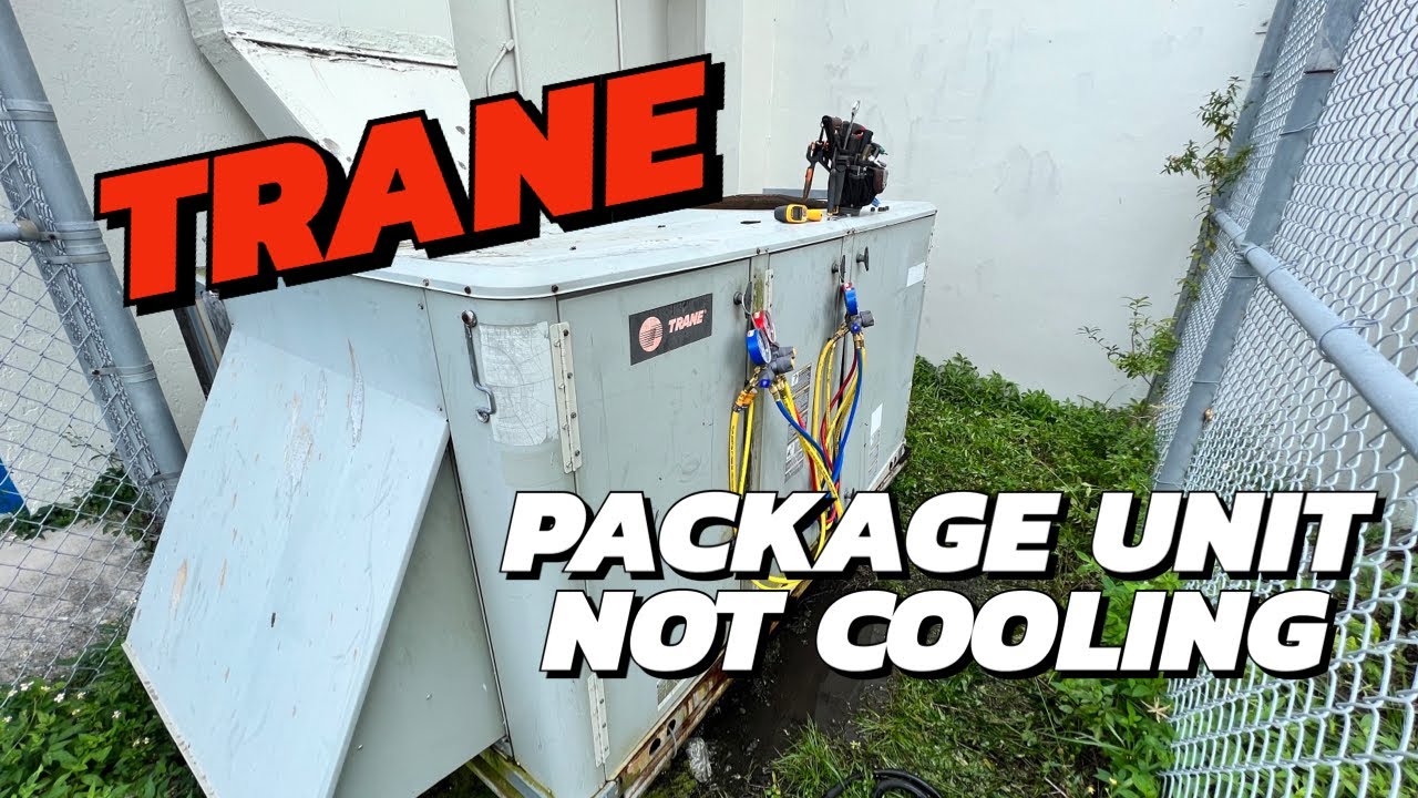 Trane Commercial Package Unit ….8.5 Ton THC102 Not Cooling  #hvac #airconditioning #subcoolhvac