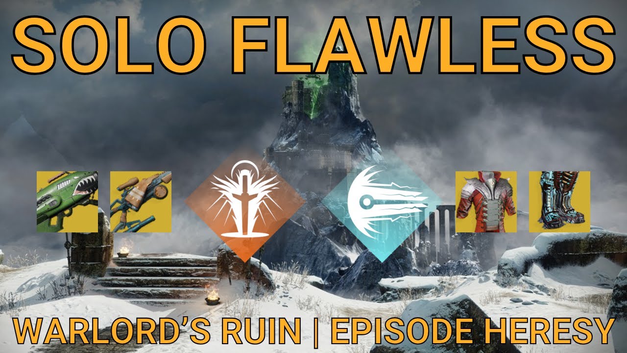 Solo Flawless Warlord’s Ruin on Warlock in 32 Minutes | Episode: Heresy (Destiny 2)