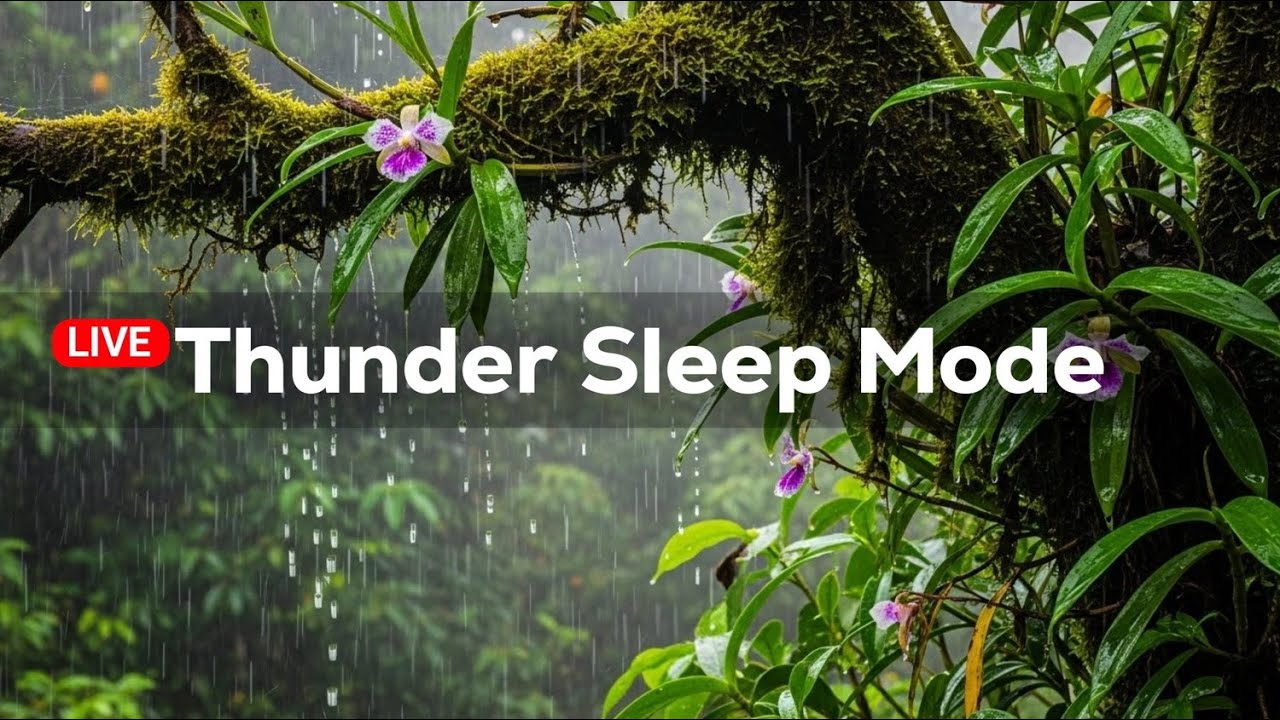 Midnight Forest Rain – Sleep Ambience (LIVE)